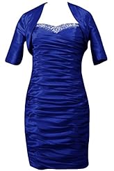 Sexy Taffeta Beaded Short Natural   Waistline Sheath  Dress