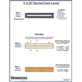 Dewdocks Standard Dock (Beige/Blue,5 X 29-Feet)