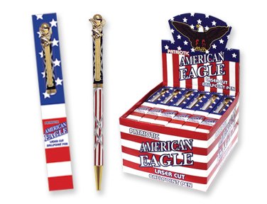 USA Patriotic American Eagle Boxed Pens