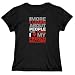 T-Shirt Woman Black  The More I Learn About People The More I Love My French Bulldog  Dog