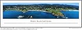 Pebble Beach Golf Links Framed Panoramic Photo