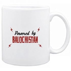 POWERED BY Balochistan Villes Tasse (Blanc, C�ramique, 325 ml)