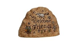 Grandma Mabel's Critters Welcome Friends Tiding Stone