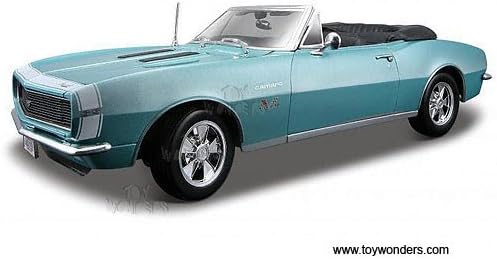31684tq Maisto - Chevy Camaro Ss 396 Convertible (1967, 1:18, Turquoise) 31684 Diecast Car Model 1 18 Vehicle Toy Auto Automobile Metal