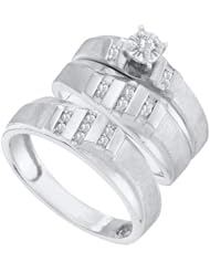 0.18CT DIAMOND TRIO SET