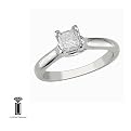 14K 1/2ct Princess Cut Solitare Ring