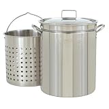 Bayou Classic 1144 44 - Quart All Purpose Stainless Steel Stockpot with Steam and Boil Basket - B000FTLY1K