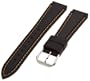 Hadley-Roma Men's MSM945RAG-180 18-mm Dive Black with Orange Silicone Watch Strap