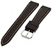 Hadley-Roma Men's MSM945RAG-180 18-mm Dive Black with Orange Silicone Watch Strap