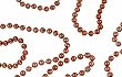 Shiny Bronze Beaded Christmas Garland 9' x 8mm