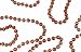 Shiny Bronze Beaded Christmas Garland 9' x 8mm