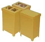 ダストボックスC45きなり3P(45?用)ゴミの分別に便利 2段重ねOK 上からも横からも投入できる