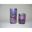 Kerze Duftkerze Pilarkerze DREAM violett lila Maulbeere 3er Set