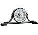 Napoleon Glass Mantel Clock with Exposed Skeleton Movement by London Clock Company