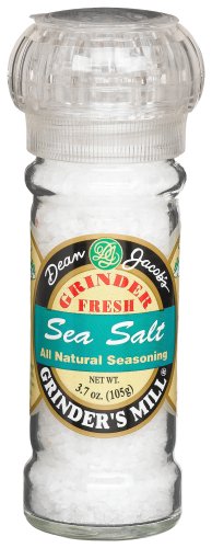 Dean Jacobs Sea Salt, 3.7-Ounce Grinder Jars (Pack of 6) by Dean Jacobs