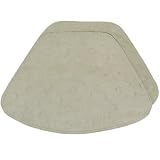 Sage Green Suede Wedge-Shaped Placemat for Round Tables