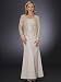 Apparel : Champagne Beaded Lace Formal Evening Dress with Jacket - Mother of Bride & Groom, Wedding, Party, MOB Gown by Sean Collection (7286)