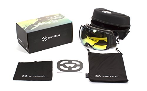 Winterial Globe Ski / Snowboard / Snowmobile Goggles All Mountain / UV Protection / Red