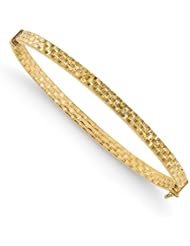 Leslies 14K Textured Hinged Bangle