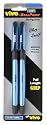 Vivo Ultra Ballpoint Stick Pens, 1.0 mm Medium Point, 2-pack, Blue (77022)