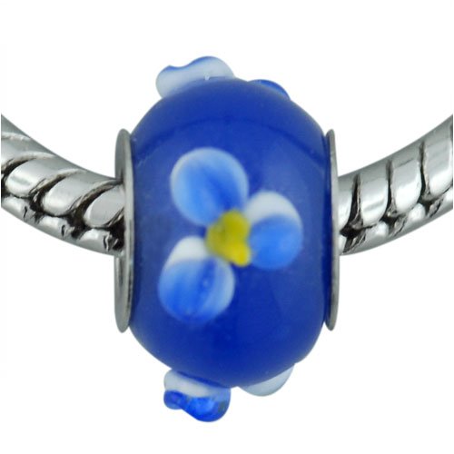Pugster Glass Flower Beads Spring Fashion Jewelry