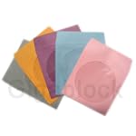 100pcs 5 Colors(Pink,Sky Blue, Purple, Orange, Gray) Paper Sleeve with 4 inch Clear Window and Flap