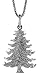 Sterling Silver Christmas Tree Pendant, 7/8 in. (22mm)