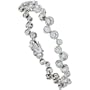 Sterling Silver 9 ct. size Bubble type CZ Tennis Bracelet, 7 inches long