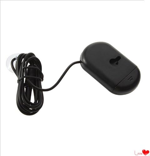 Digital LCD Thermometer Fish Aquarium Marine Thermometer Sensor with Suckion Base, Black