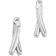 18K White Gold Earring Jackets