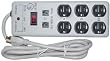 Surge Protector, 6 Outlet, 3 MOV, EMI & RFI with Modem Protector, 6 ft cord