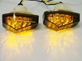 TMS Smoke Flush Mount LED Turn Signal for 2000-2005 Suzuki Gsxr 600 750 04 03 02 01 Sv 650 1000 Dl Bandit 600 1200 1250