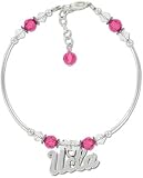 UCLA Bruins Pink Crystal Tube Bracelet