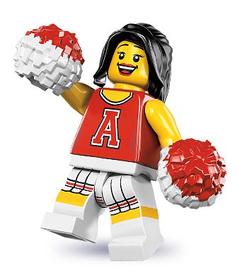 Lego Minifigures Series 8 - SEALED - Red Cheerleader - UNOPENED ONLY