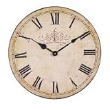 Shabby Chic French Vintage Style Cream Wall Clock