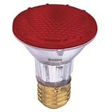 Bulbrite H50PAR20R 120V 50W PAR20 Halogen Light, Red