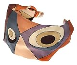 L. Erickson USA Scarf Headband - Hip Geo Slate 100% Silk Print
