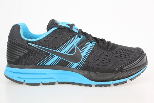 Nike Men's NIKE AIR PEGASUS+ 29 RUNNING SHOES 10.5 (BLACK/BLACK/BLUE GLOW)