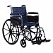 Invacare LightWeight Tracer EX2 Wheelchair 20" with Swingaway Footrest-Blue (Folding, Assembled)