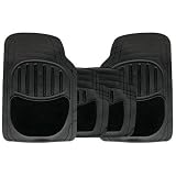 Review Streetwize  / Car, 4x4, MPV Heavy Duty Rubber/Carpet Mat Set - 4pce Black