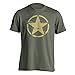 Dion Wear Army Flag Star Men's T-Shirt, Military Green, Large