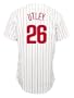 MLB Chase Utley Philadelphia Phillies Youth Replica Home Jersey (Medium, White with Red Stripes)