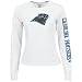 Reebok Carolina Panthers Ladies White Giant Logo Too Long Sleeve T-shirt