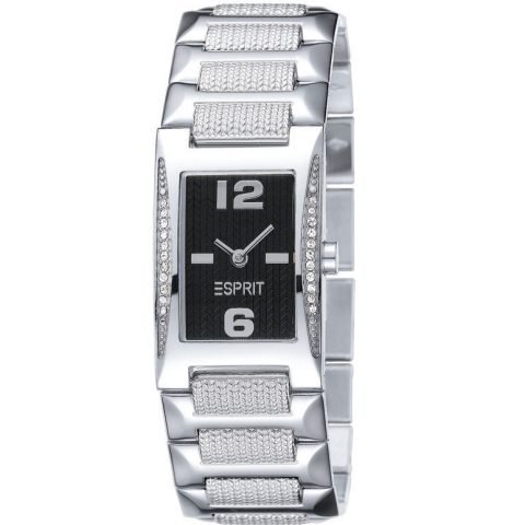 Esprit Damen-Armbanduhr Pretty Juliet Black Silver Analog Edelstahl ES101762008 Preisvergleich
