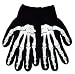 Skeleton Knit Black Gloves Bones