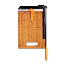 Fiskars Bypass Bamboo Base, Titanium Carbide Blade Paper Trimmer, 12-Inch (01-005744)