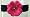 Black headband w/ Hot Pink Flower