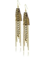 Fiona Paxton "Tribal Goddess" Shower Metal Chain Earrings