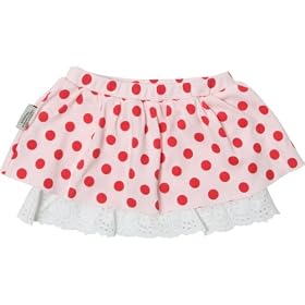 SOOKIbaby A Little Polka Dotty Girls Embroidery Englaise Skirt (Size 1, 12-18 Months)