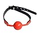 Monkeybrother HOT Sale! Sm Sex Toys Mouth Gag Breathable Ball Adjustable Restraint Sex Toy (Red)